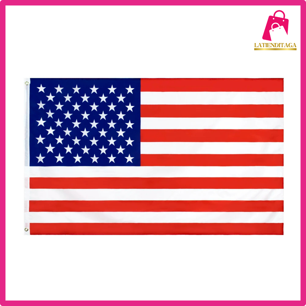 USA Flag High Quality Double Sided Printed Polyester American Grommets