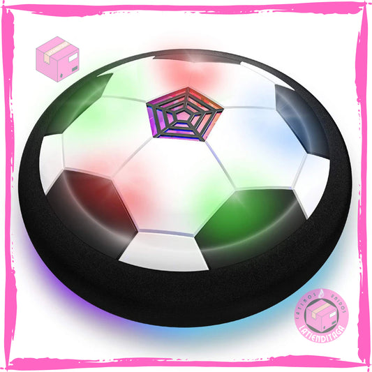 LED Hover Soccer Ball with Foam Bumper Football Toy Air Power Training Ball Musical Battery Powered Gifts Birthday Gifts for Kid