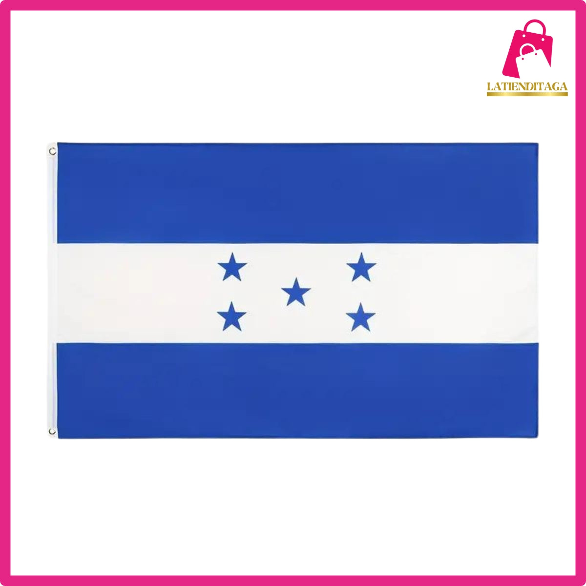 Bandera de Honduras de 3x5 pies: resistente a la decoloración, duradera y versátil para decoración interior y exterior