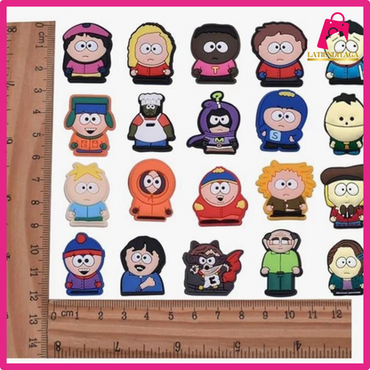 30PCS Anime for South Par* Croc Charms for Boys Girls, for South Park Merch Shoe