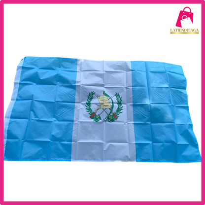 Drapeau du Guatemala 3x5 pieds, drapeau de football Super Poly, drapeau en Polyester pour l'intérieur et l'extérieur