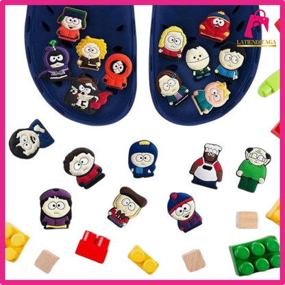 30PCS Anime for South Par* Croc Charms for Boys Girls, for South Park Merch Shoe