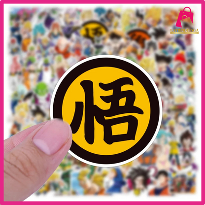 50Pcs Drag*n Ball Son Goku Anime Graffiti Stickers for Kid Waterproof DIY Car Computer Skateboard Cool Cartoon Sticker