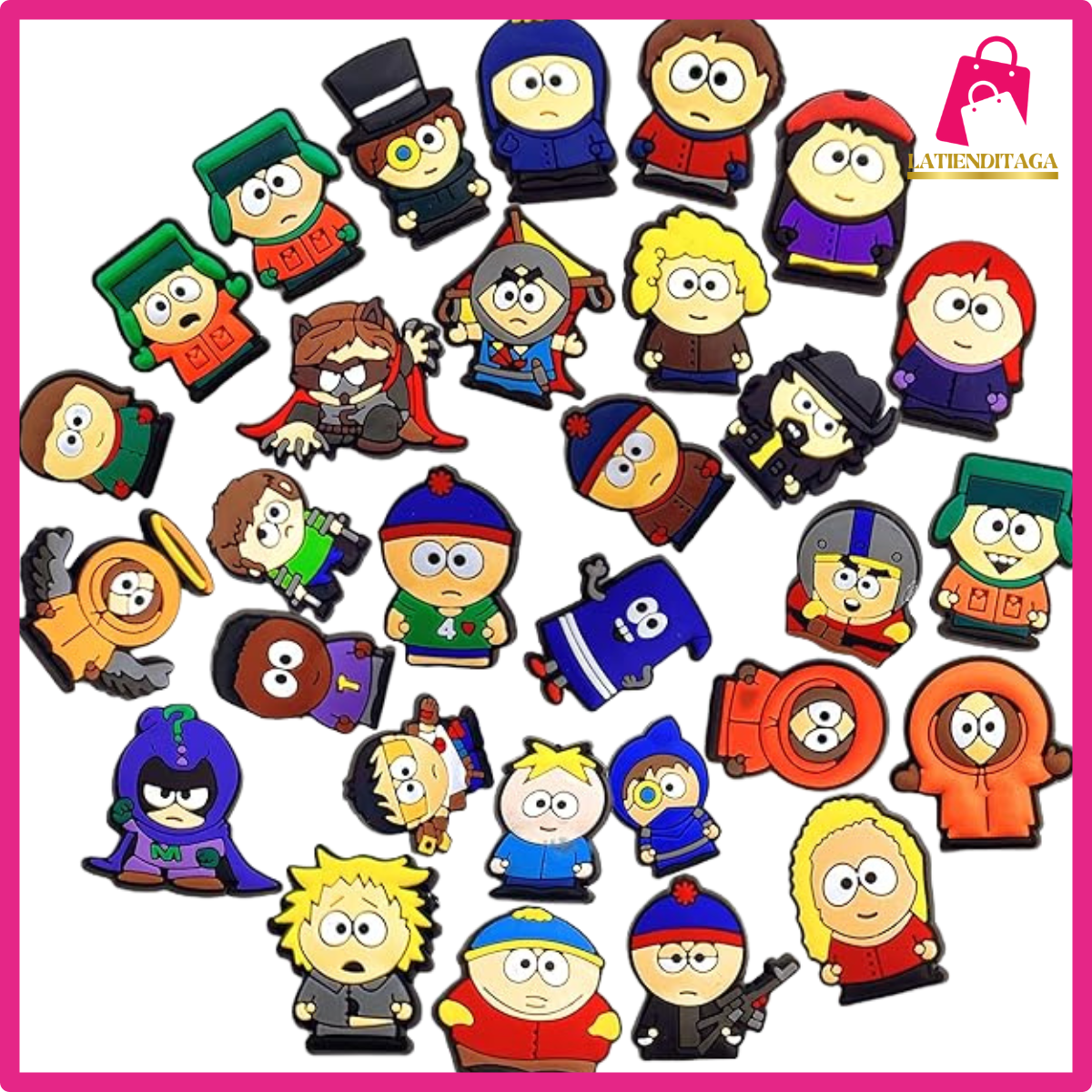 30 Uds. De dijes de cocodrilo de Anime para South Par* para niños y niñas, para zapatos Merch de South Park