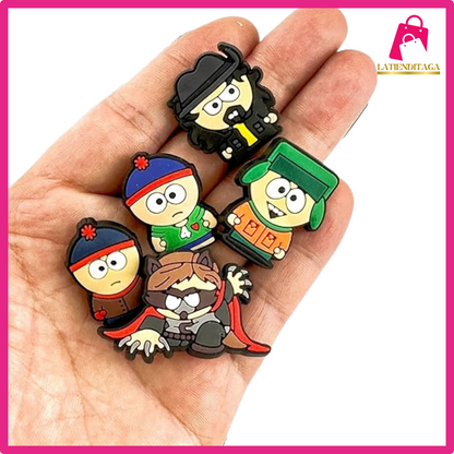 30PCS Anime for South Par* Croc Charms for Boys Girls, for South Park Merch Shoe