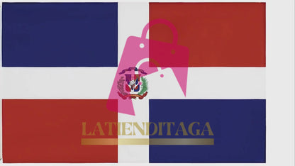 Bandera Nacional de Poliéster de República Dominicana - Decoración interior y exterior del hogar